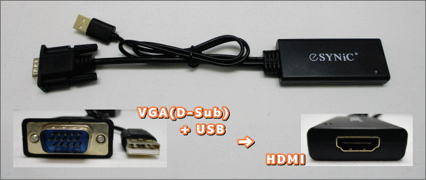 VGA to HDMI